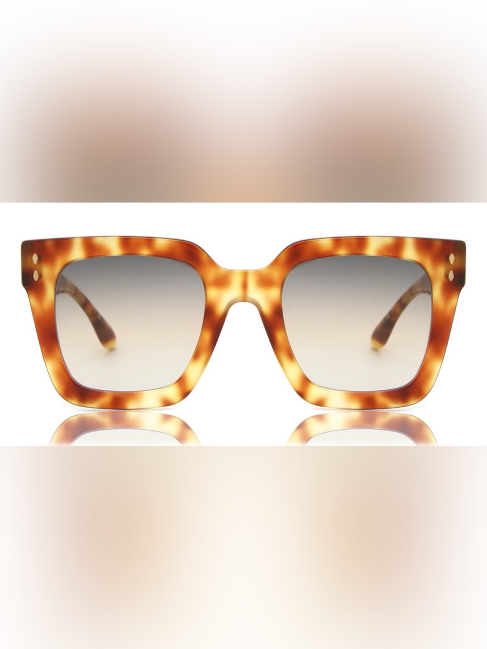 Isabel Marant Cat Eye Tortoise Shell Acetate Oversized Sunglasses NWOT